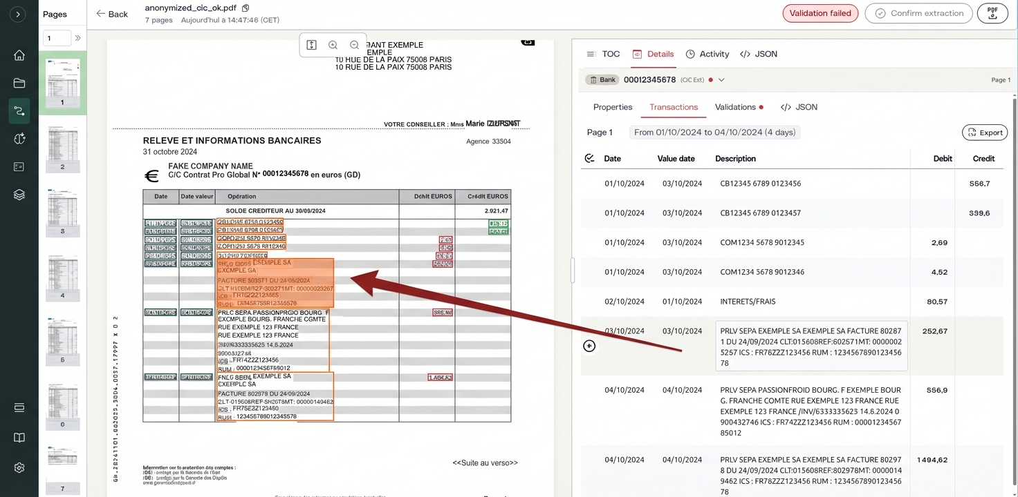 Holofin split-screen view with bounding boxes